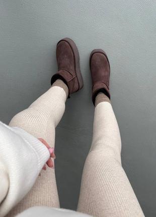 Уггі mini platform burnt cedar premium 10