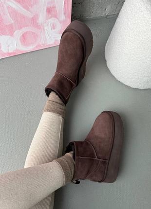 Уггі mini platform burnt cedar premium 4