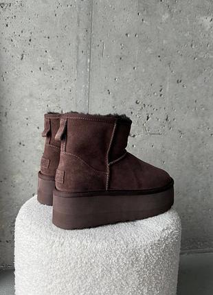 Уггі mini platform burnt cedar premium 8