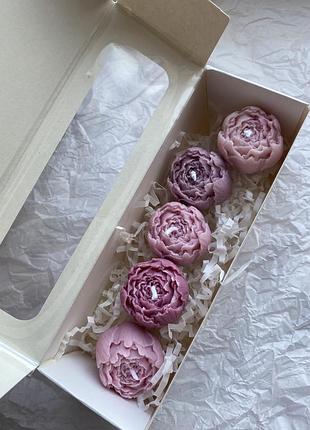 Набір соєвих свічок бутони квітів