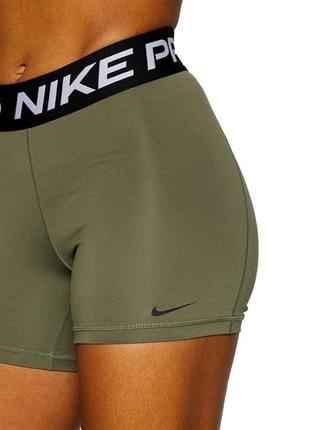 Шорты nike pro оригинал, короткие шорты, шорти, лосіни, короткі легінси, оливковый цвет