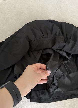 Черная мини юбка шорты 2