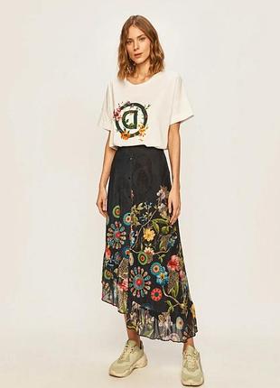 Юбка миди в цветочный принт от desigual