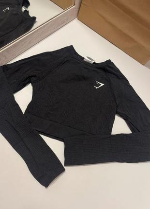 Спортивний рашгард gymshark, топ для спорту