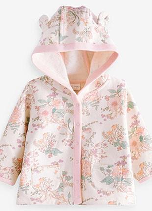 Нежная кофта с ушками next на 18-24 мес