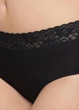 Черные хлопковые трусики батал 48 размера 56 размера