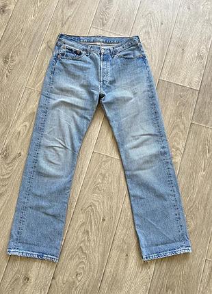 Джинсы levi strauss прямые голубые джинсы w32