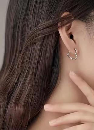 Сережки серця 4