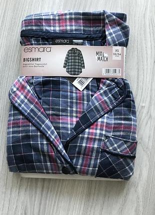 Есмара! фланелевий халат, сорочка, плаття для дому бавовна, xs 32/34 = 38/40наш