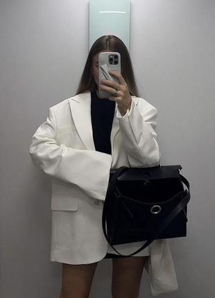 Блейзер жакет пиджак оверсайз молочный zara xs s m