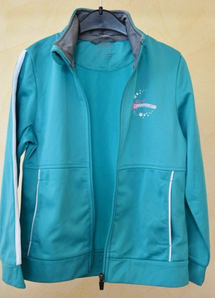 Кофта дівчинці на блискавці у спортивному стилі crivit спортивна кофта бирюзовая 2