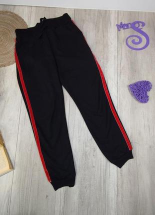 Жіночі спортивні штани lc waikiki з лампасами чорні розмір s (44)