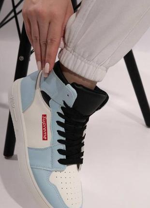 Хайтопы кроссовки supreme 36-413 фото
