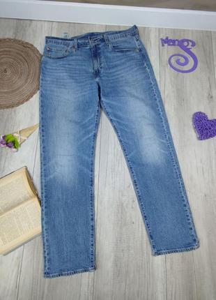 Мужские джинсы levi's premium голубые размер 36 (xl)