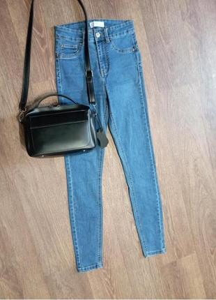 Ідеальні джинси скінні висока посадка denim co