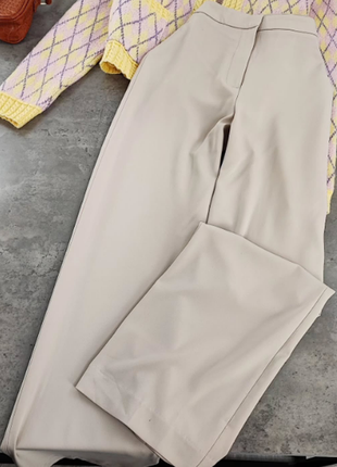 Класичні кремові брюки h&m