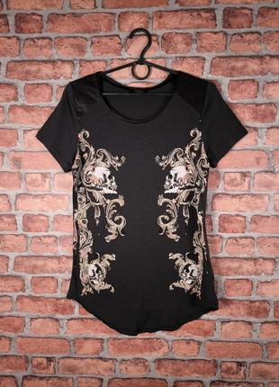 Футболка жіноча zara з черепами skull череп