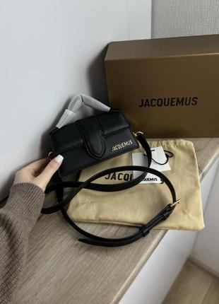 Сумка женская в стиле jacquemus le grand bambino black mini