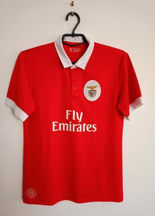 Подростковая футболка поло sl benfica Stripe-collar размер 158-164