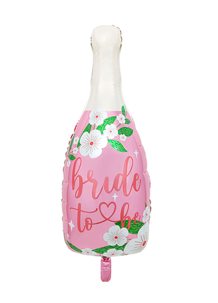 Фольгированная фигура бутылка на девичник "bride to be"