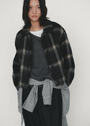 Курточка massimo dutti клетка