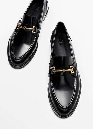 Туфли лоферы massimo dutti