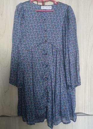 Шифоновое платье для девочки 8 лет