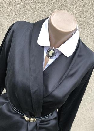 Комбинированная блуза на запах,кардиган,лён-шёлк,люкс бренд2 фото