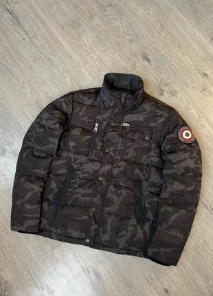 Aeronautica militare camo down jacket мужской камуфляжный пуховик