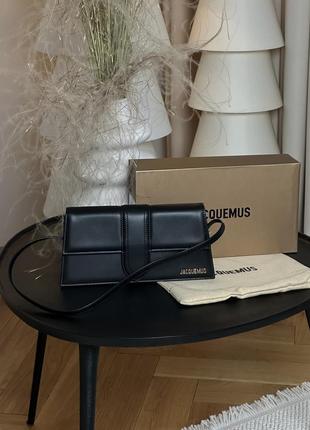 Сумка jacquemus le grand bambino black black mini