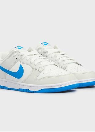 Кроссовки кеды nike dunk low retro white/grey