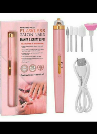 Маникюрный набор фрезер для ухода за ногтями с usb зарядкой