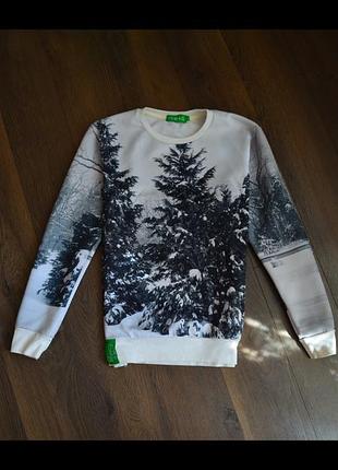 Новогодний свитшот зимний кофта