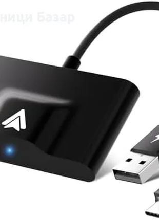 Адаптер android auto с беспроводным подключением через usb, поддержка wi-fi 5-гц