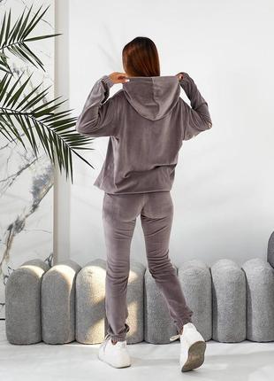 Женский спортивный велюровый костюм3 фото
