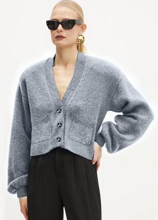George укорочений кардиган з об'ємними рукавами