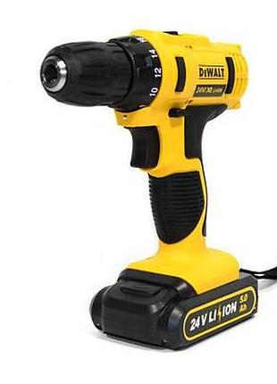 Шуруповерт аккумуляторный dewalt (24v/5a) 2