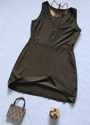 Платье stradivarius мини с люверсами u9 12