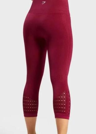 Бесшовные укороченные леггинсы gymshark