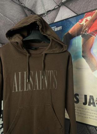 Крутое кофейное худи all saints