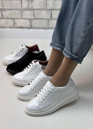 Кроссовки натуральная замша/кожа