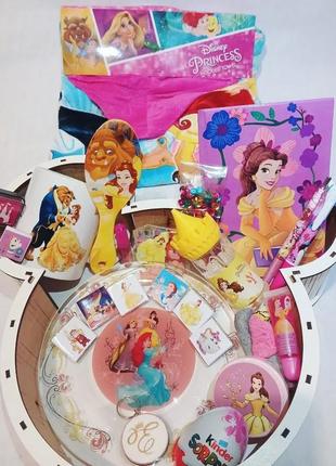 Подарунковий набір сюрприз дисней disney білизна красуня та чудовисько