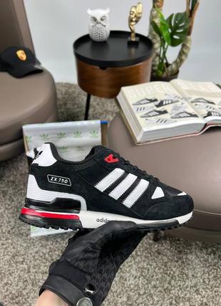 Чоловічі кросівки adidas zx 750 black white