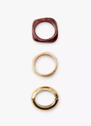 Набор из 3 текстурированных браслетов2 фото