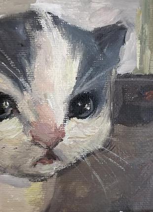 Котик подивився!) декор для дому, картина олією, мем