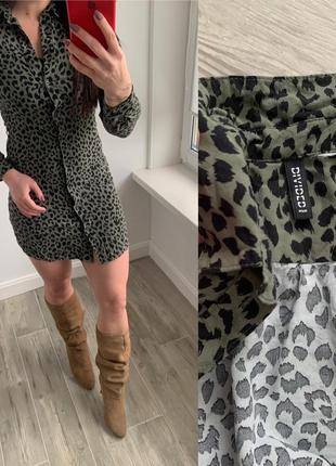 Стильна сорочка-сукня h&m