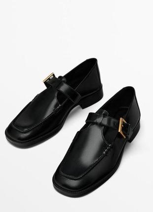Туфли лоферы massimo dutti