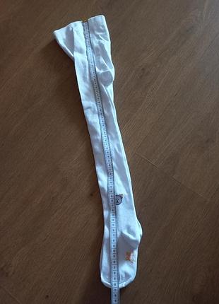 Колготи нові дитячі білі розмір 110-116