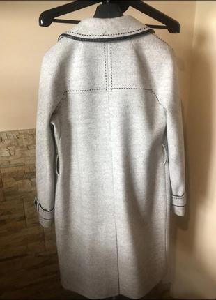 Пальто женское серое2 фото