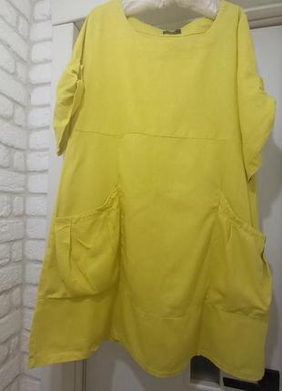 Платье лен вискоза туника